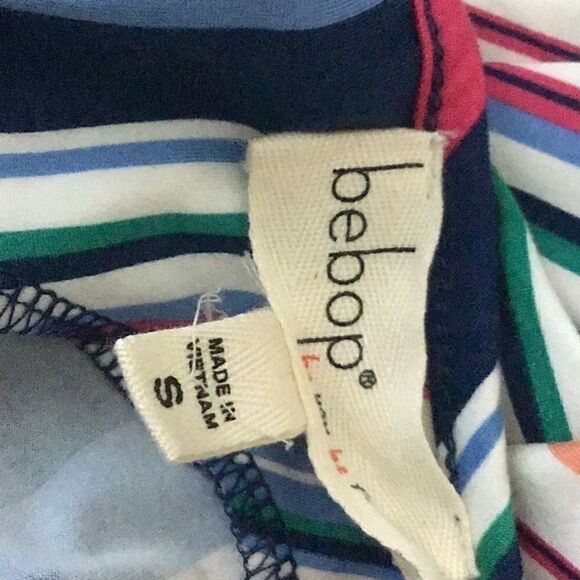 Bebop Multi Striped Cap Sleeve Skater Dress - Picture 5 of 5